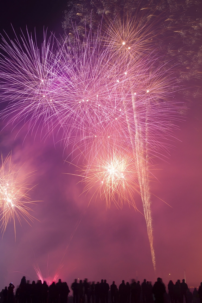 Free fireworks sky image